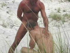 Rendezvous in the dunes with tanned daddy