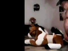 Plushie Bear Cowboy Fucking His Stuffed Equine Friend